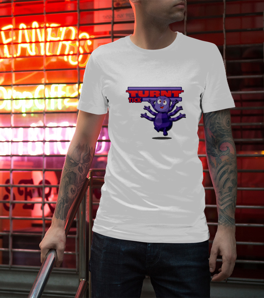 Turnt Tick Character Purple Cartoon T-Shirt
