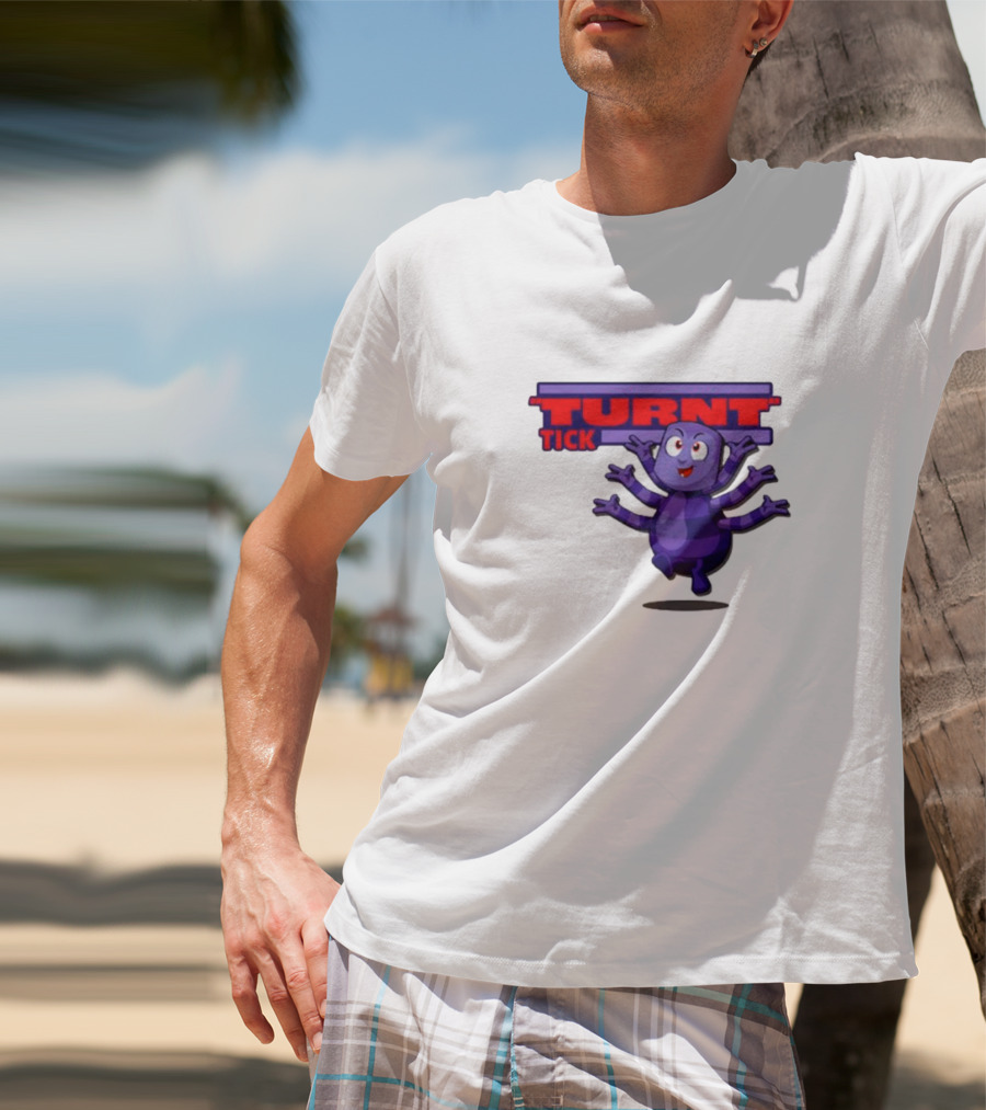 Turnt Tick Character Purple Cartoon T-Shirt