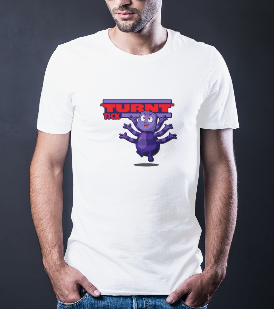 Turnt Tick Character Purple Cartoon T-Shirt