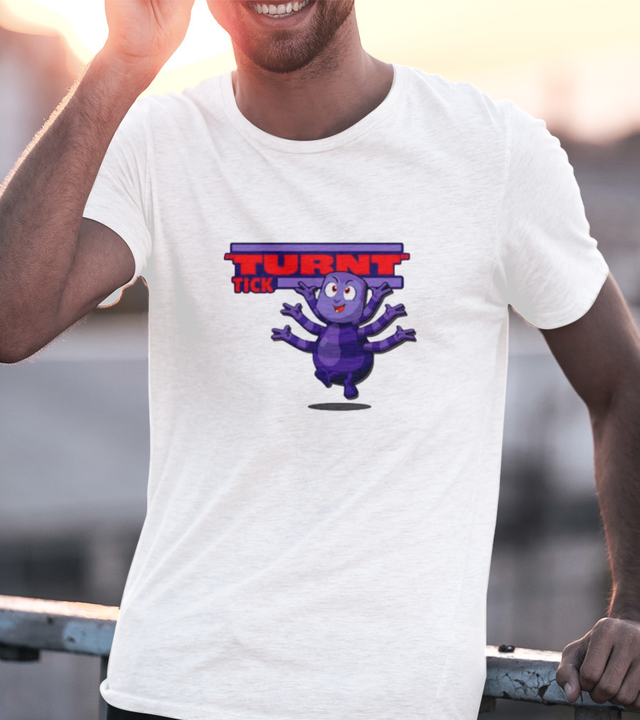 Turnt Tick Character Purple Cartoon T-Shirt