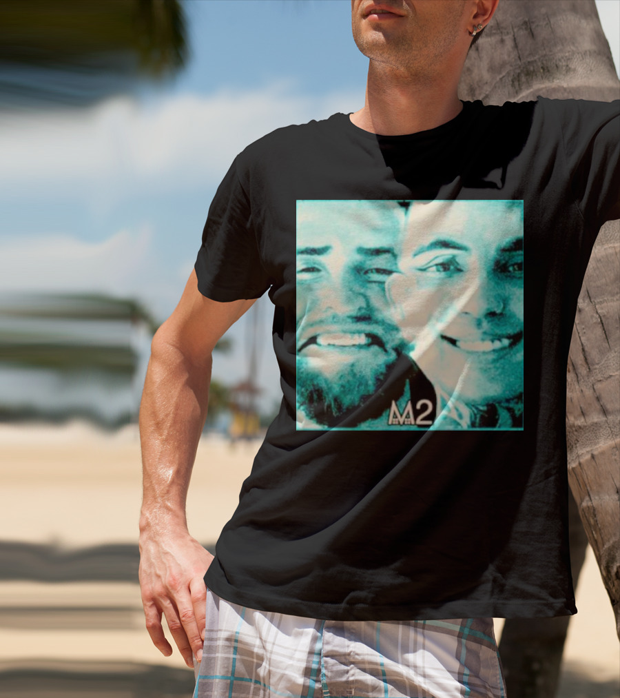 Mansionz M2 Album Cover Image With Smiling Duo T-Shirt