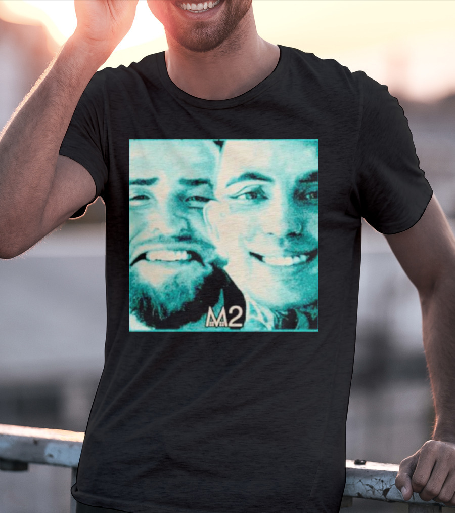 Mansionz M2 Album Cover Image With Smiling Duo T-Shirt