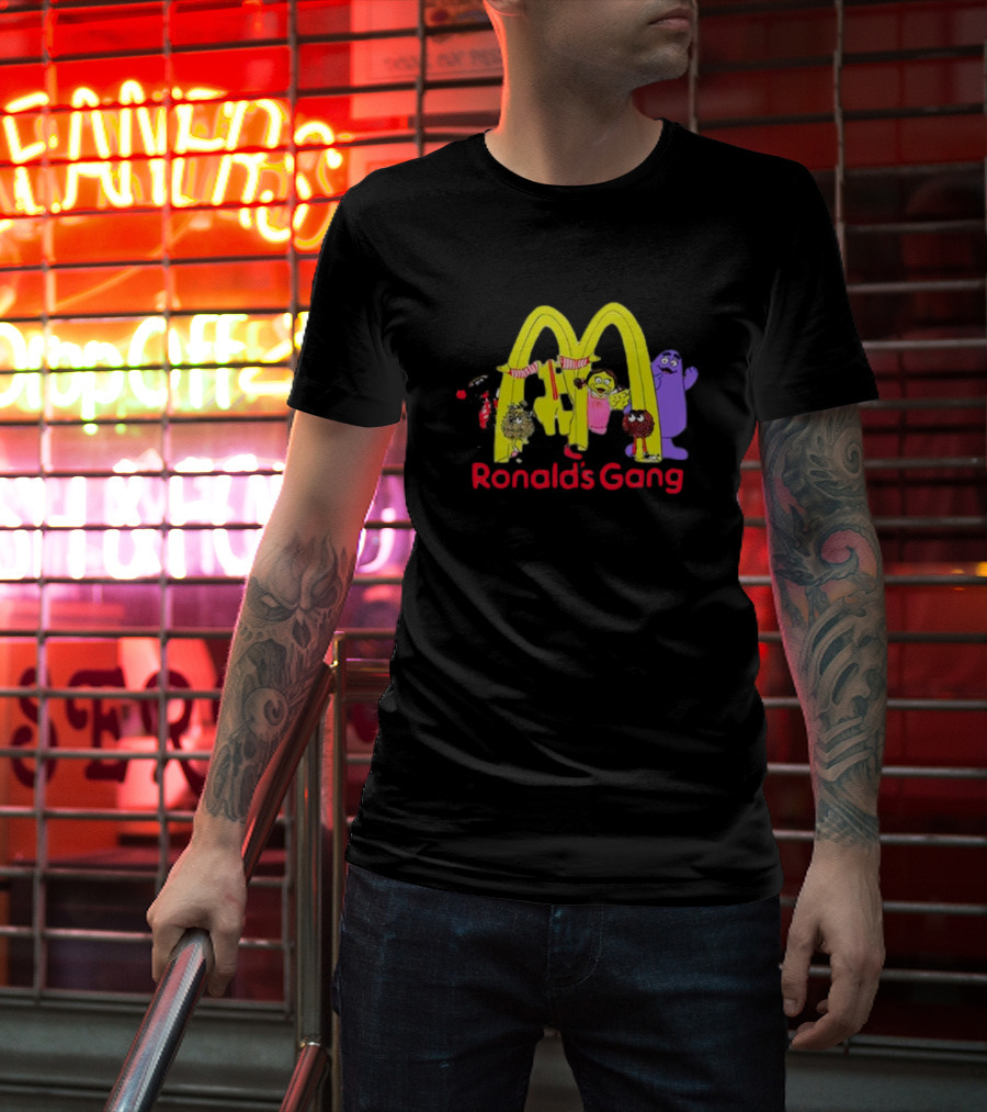 Ronald's Gang Mc Characters Under Golden Arches T-Shirt