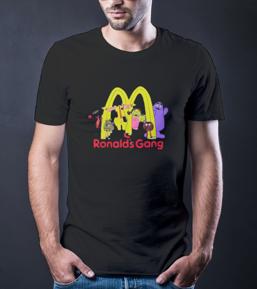 Ronald's Gang Mc Characters Under Golden Arches T-Shirt