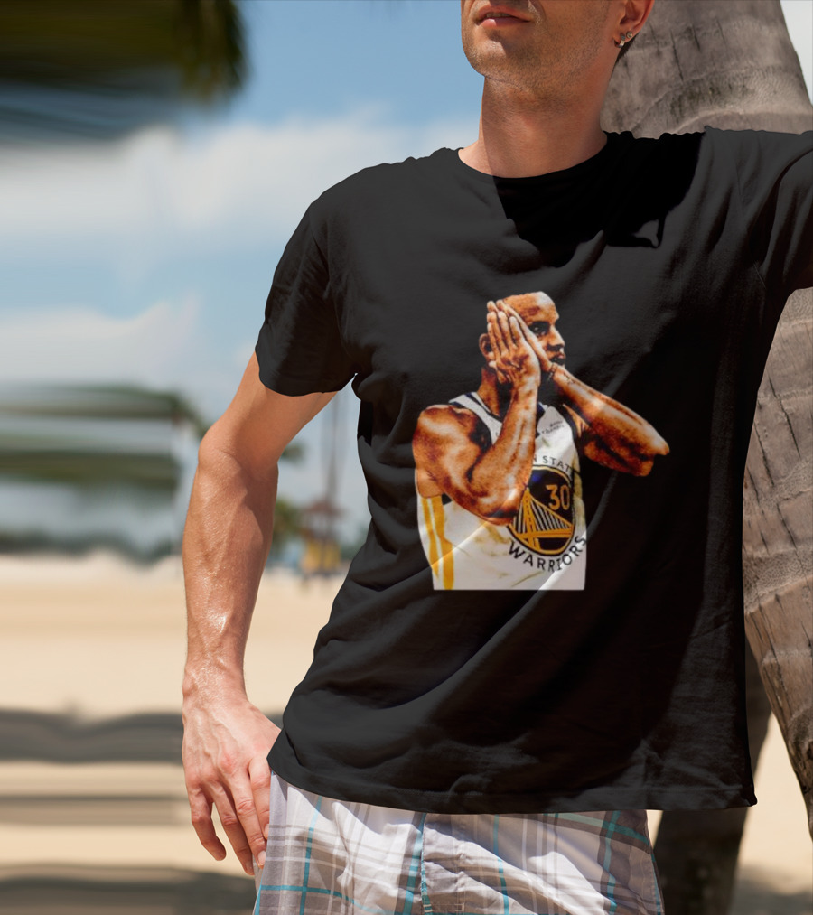 Golden State Warriors Stephen Curry Celebration Fan T-Shirt