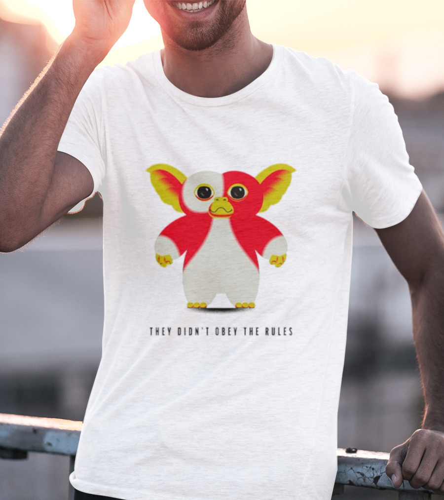 Gremlins They Didn't Obey The Rules Red And Yellow Creature T-Shirt