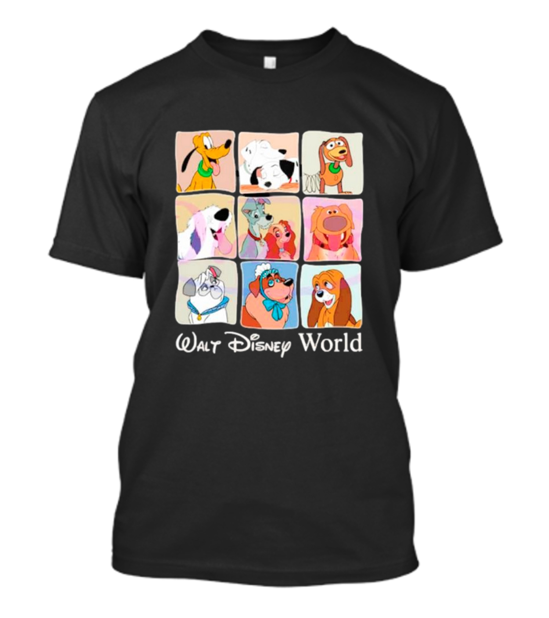 Walt Disney World Classic Cartoon Dogs Compilation T-Shirt