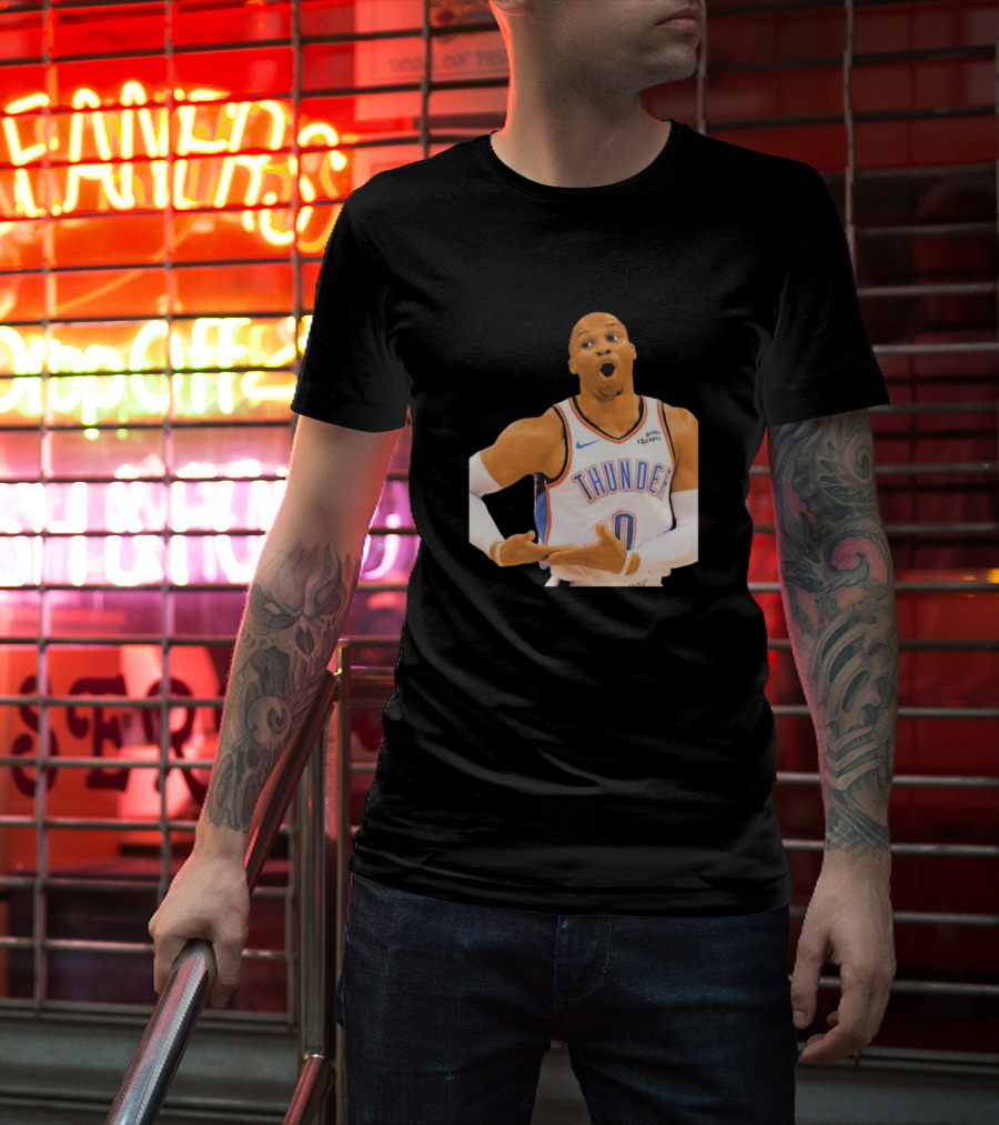 Thunder Rock The Baby Basketball Gesture Oklahoma City Thunder T-Shirt