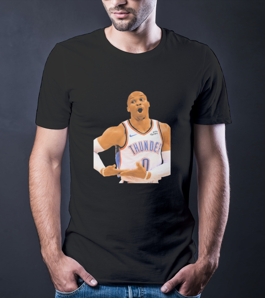 Thunder Rock The Baby Basketball Gesture Oklahoma City Thunder T-Shirt