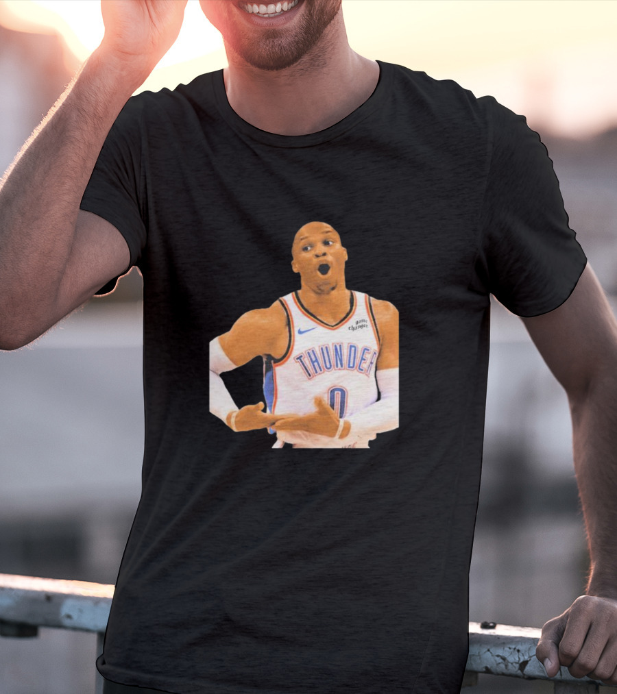 Thunder Rock The Baby Basketball Gesture Oklahoma City Thunder T-Shirt