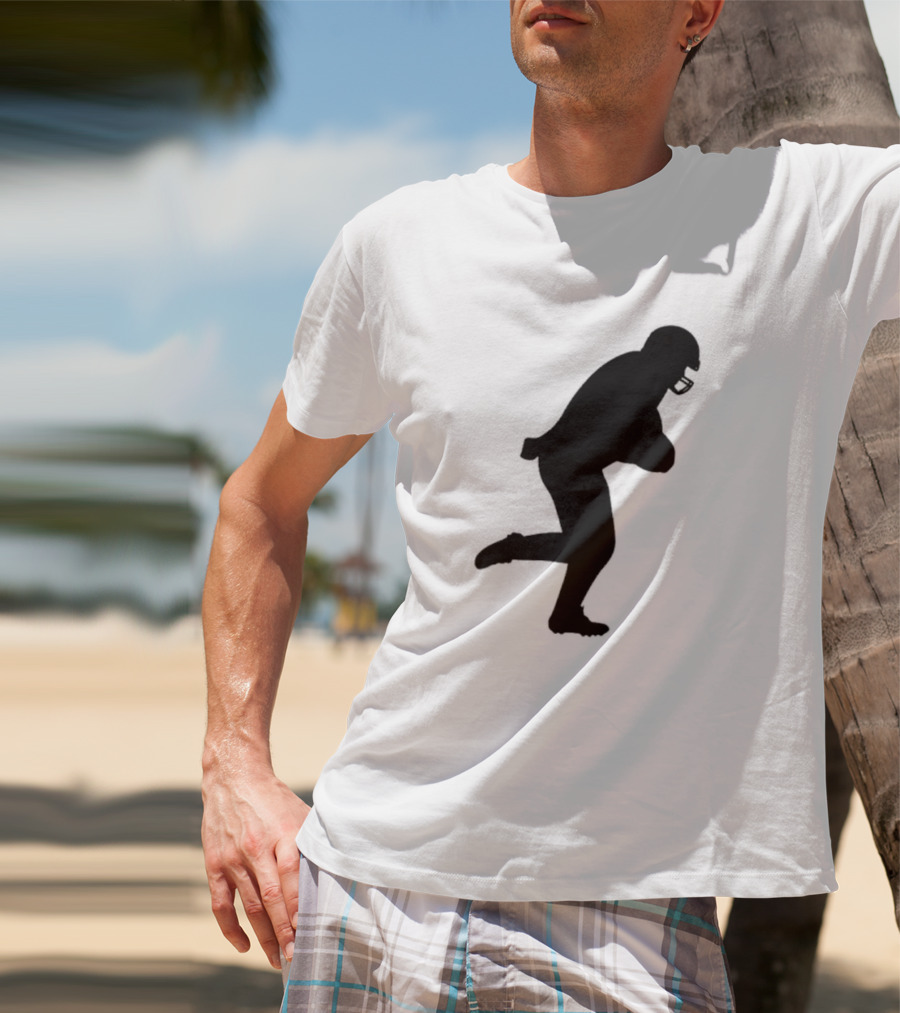 The Legend Of The Cincy Hat Scamper Silhouette Football Player T-Shirt