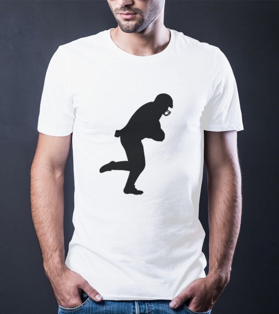 The Legend Of The Cincy Hat Scamper Silhouette Football Player T-Shirt