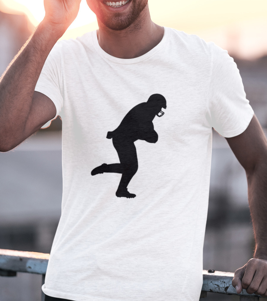 The Legend Of The Cincy Hat Scamper Silhouette Football Player T-Shirt