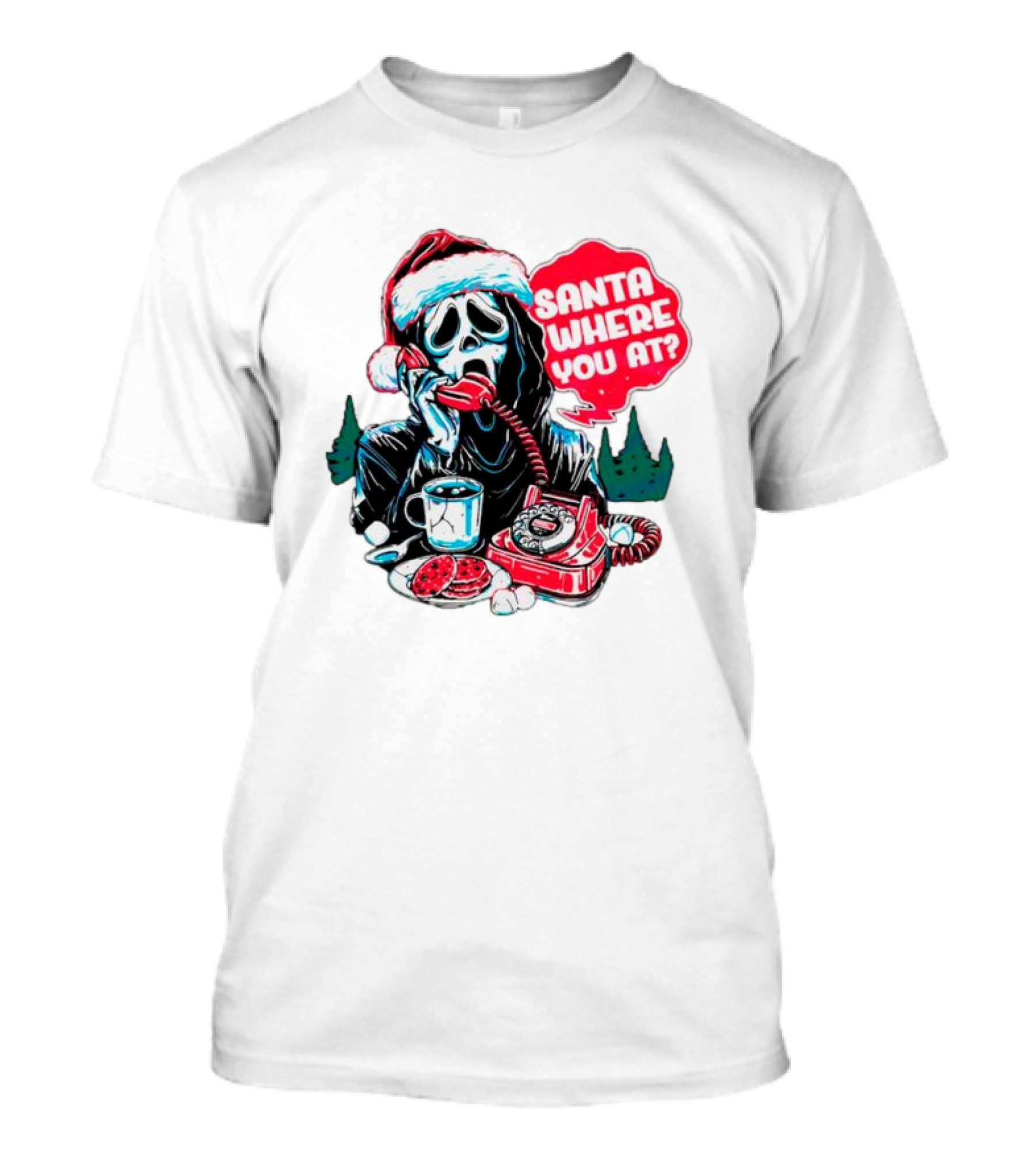 Ghost Face Santa Where You At? T-Shirt