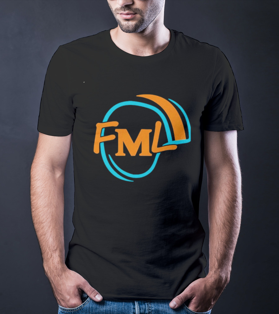 Miami Dolphins Fml Aqua Orange Football T-Shirt