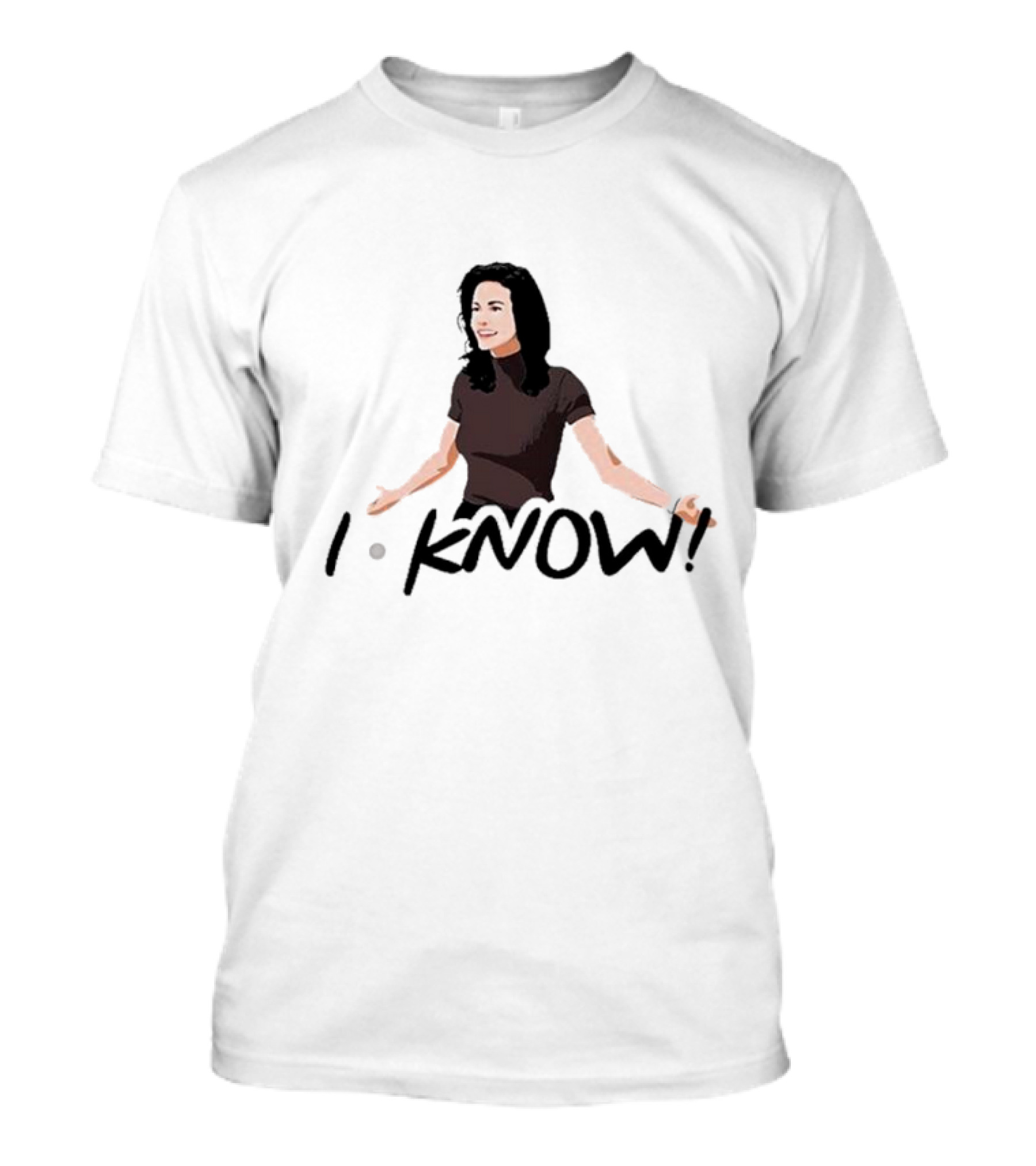 Monica Geller I Know Santa Friends I Know T-Shirt