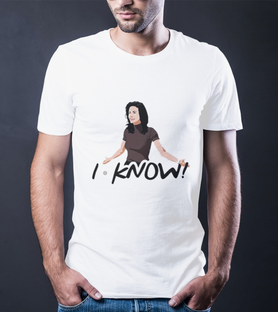 Monica Geller I Know Santa Friends I Know T-Shirt