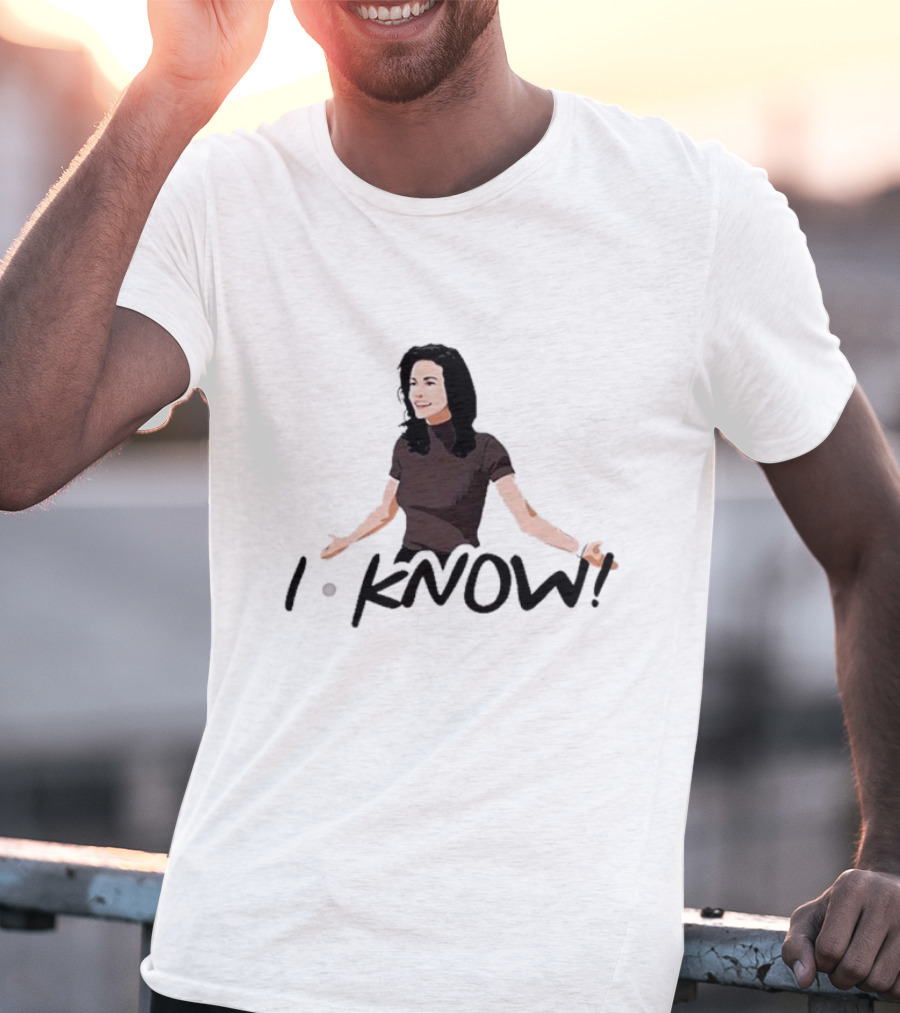 Monica Geller I Know Santa Friends I Know T-Shirt
