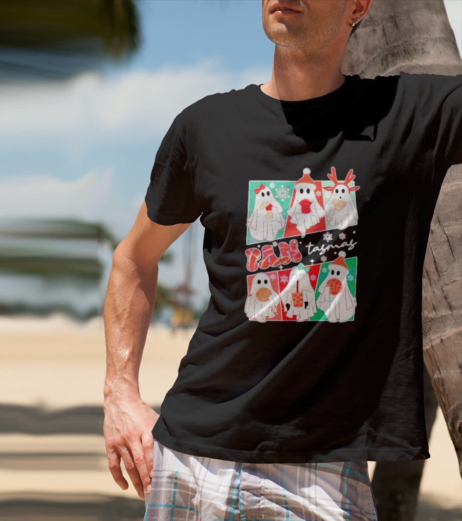 Pantasmas Ghost Christmas Santa Conchas Festive Fun T-Shirt