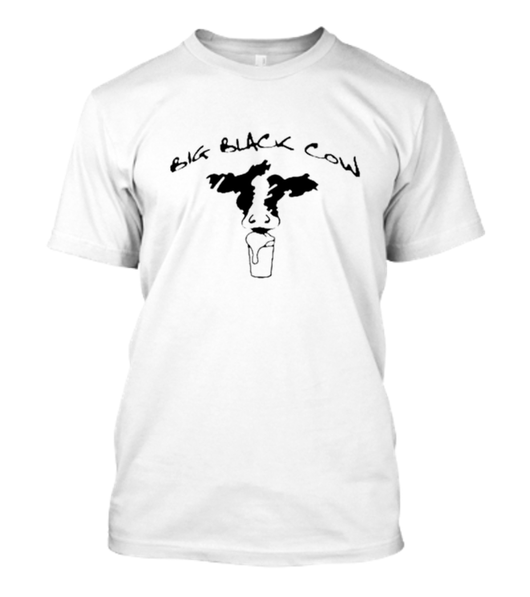 Steely Dan Big Black Cow With Cow Head And Glass T-Shirt