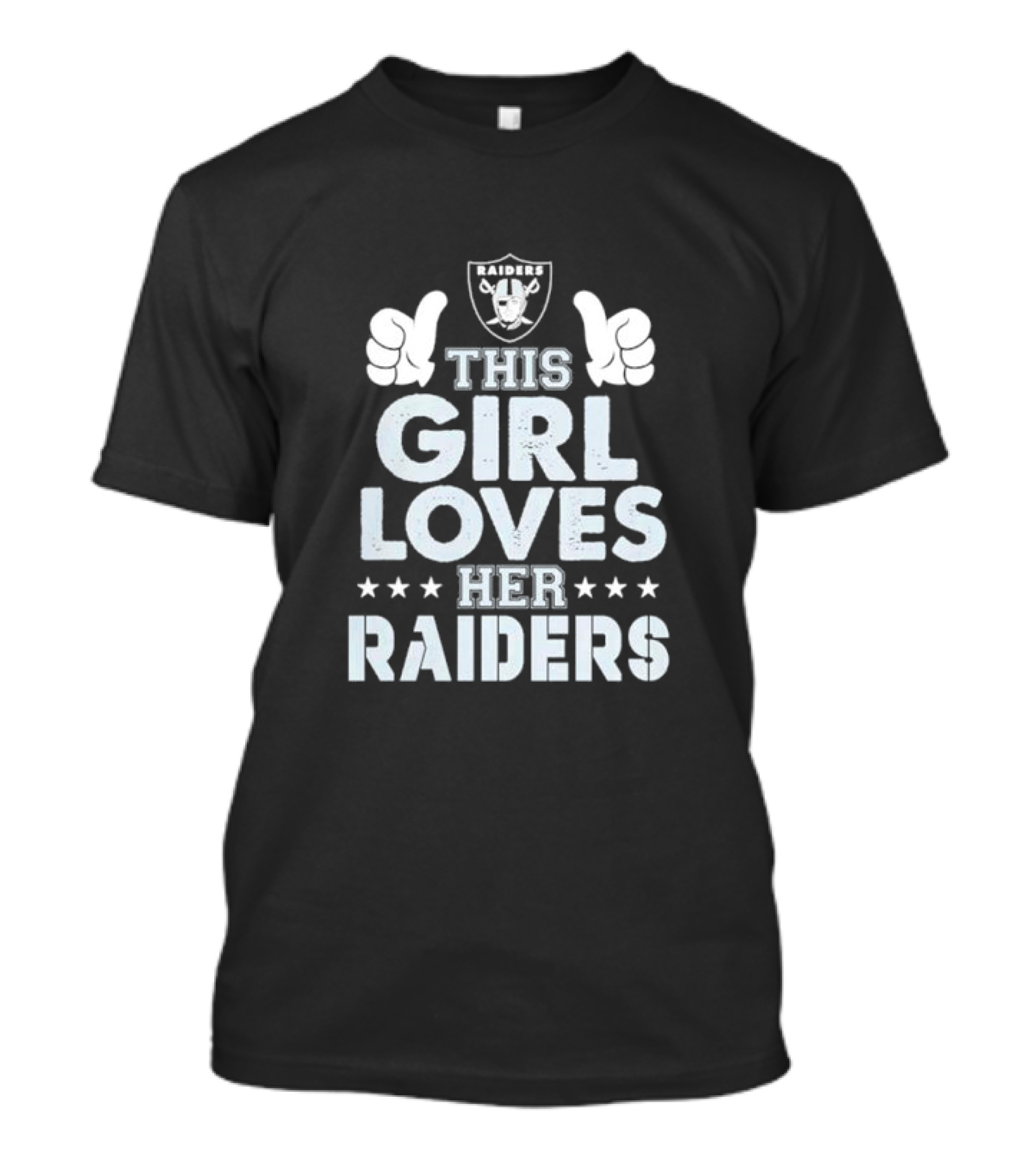 This Girl Loves Her Las Vegas Raiders Raiders T-Shirt