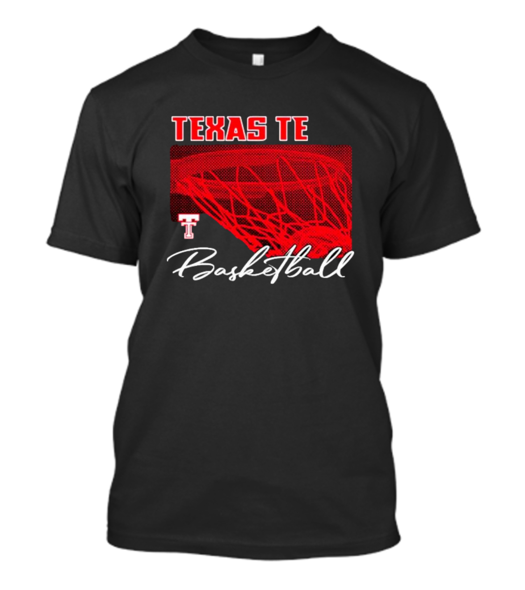 Texas Tech Basketball Red Net TT T-Shirt
