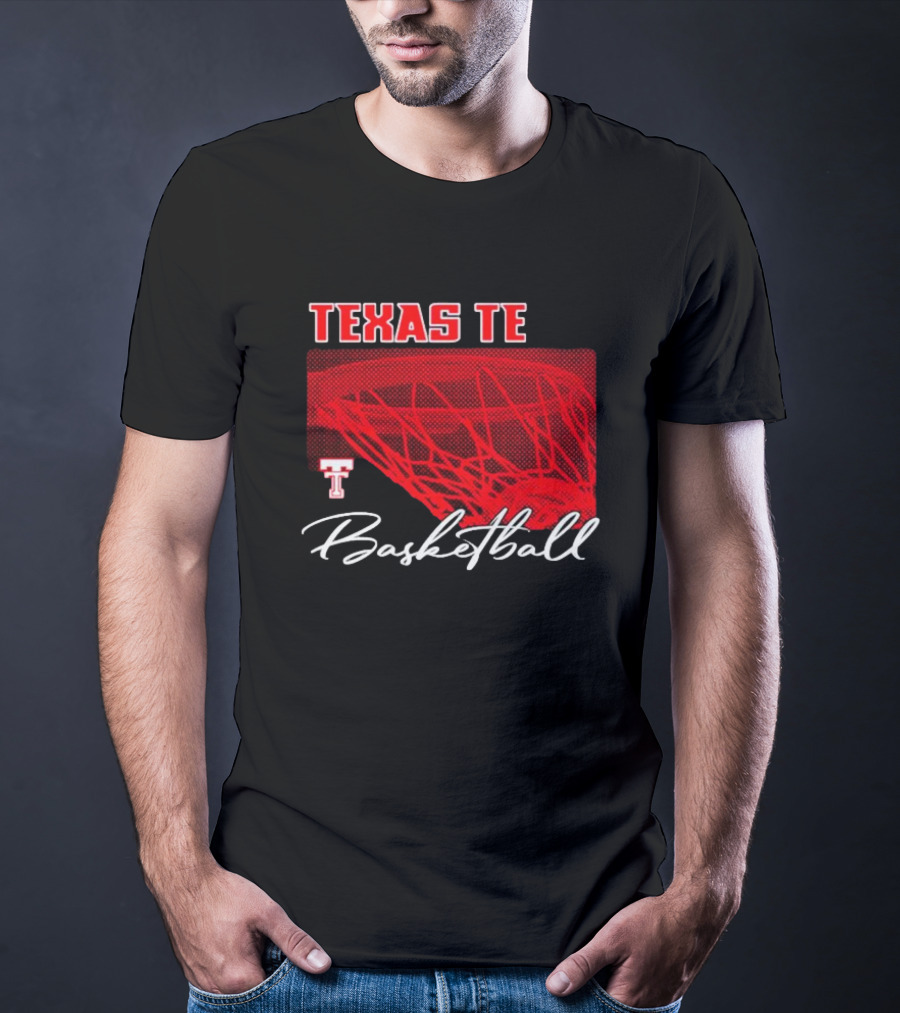 Texas Tech Basketball Red Net TT T-Shirt