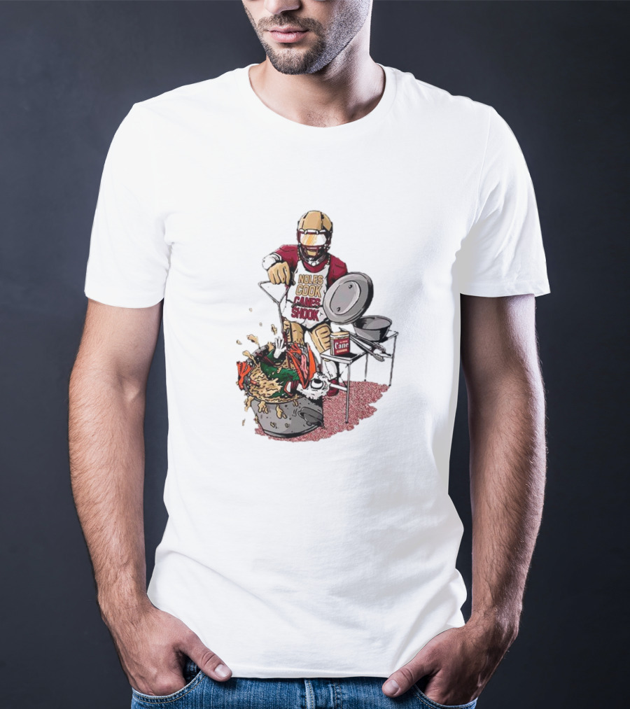 FSU Football Noles Cook Canes Shook Miami Hurricanes Rivalry T-Shirt