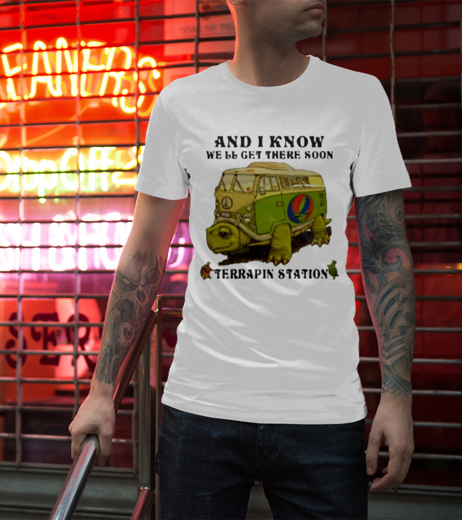 Grateful Dead Terrapin Station Turtle Bus I Know We'll Get There Soon T-Shirt