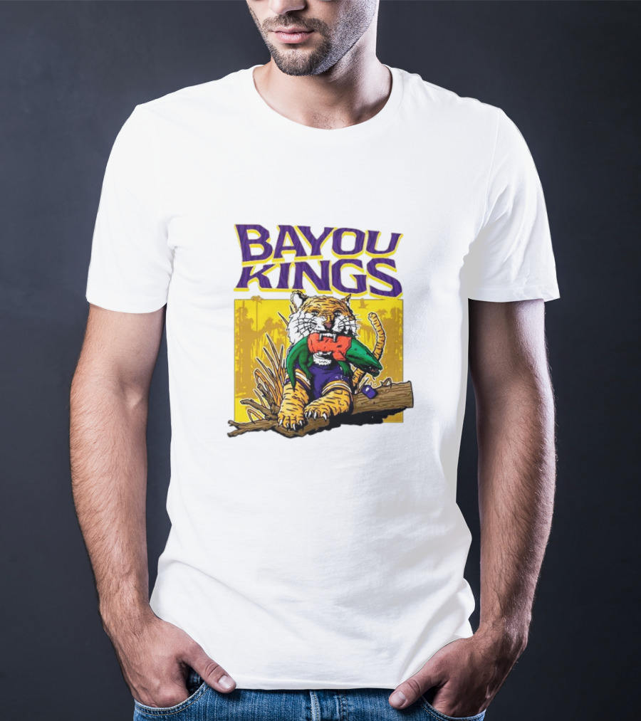 Bayou Kings LSU Tigers Vs. Florida Gators Tiger With Gator T-Shirt