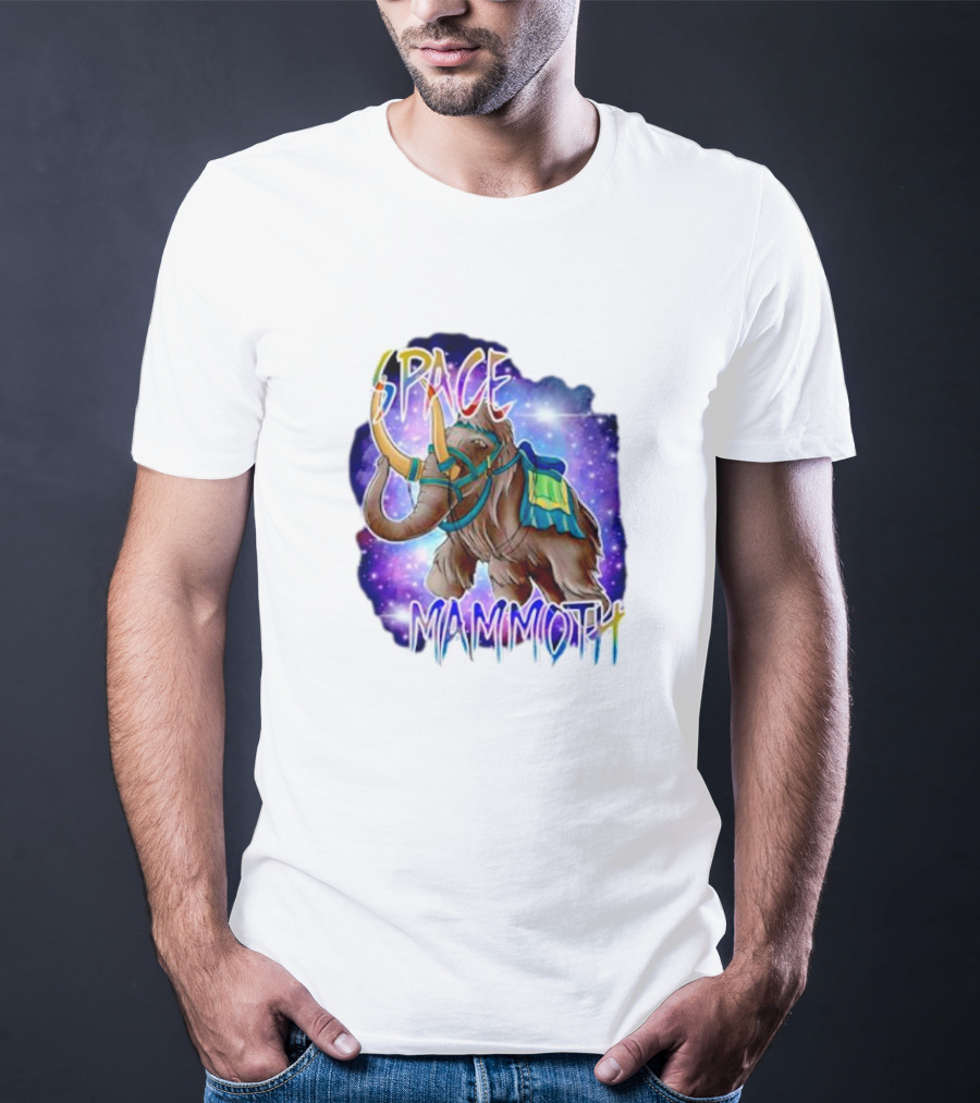 Space Mammoth Cosmic Adventure T-Shirt