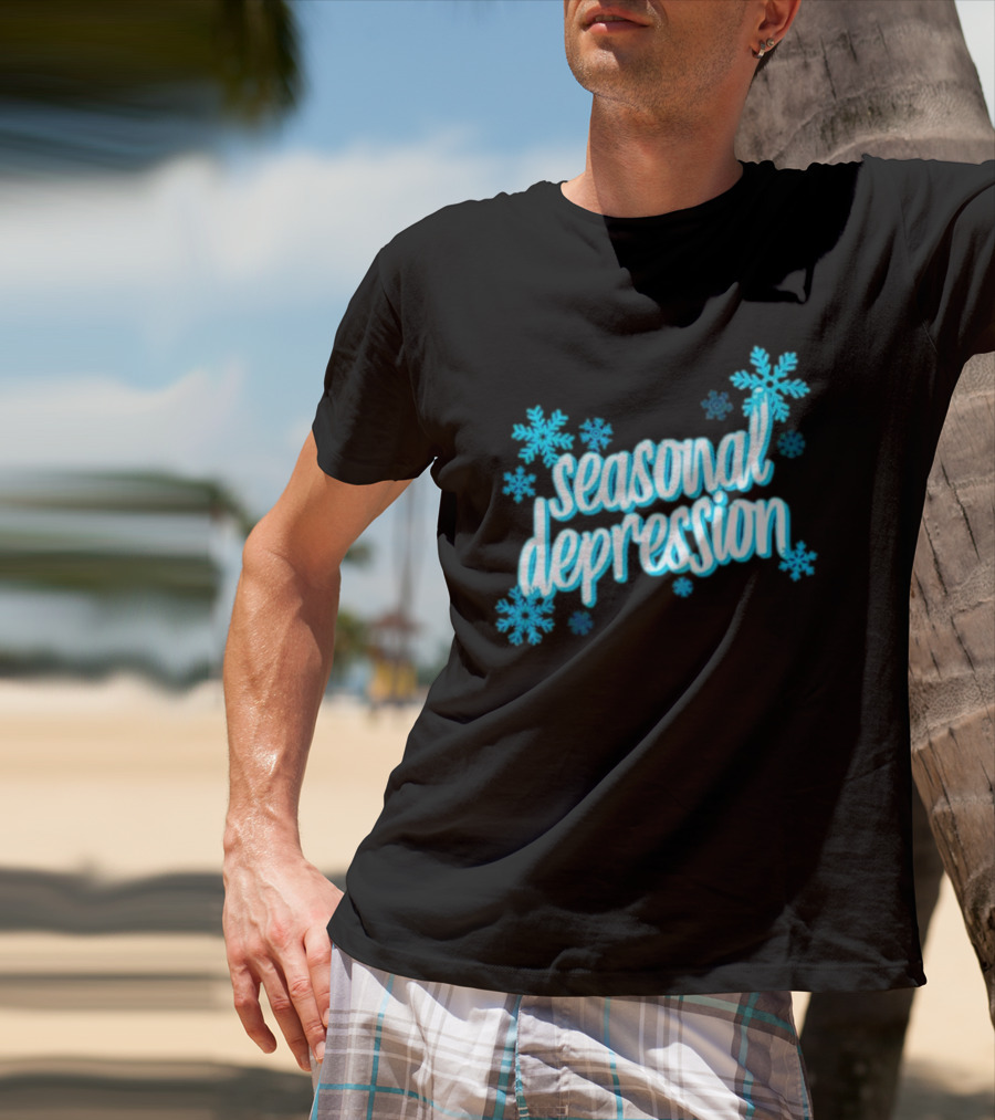 Seasonal Depression Snowflakes Winter Mood T-Shirt