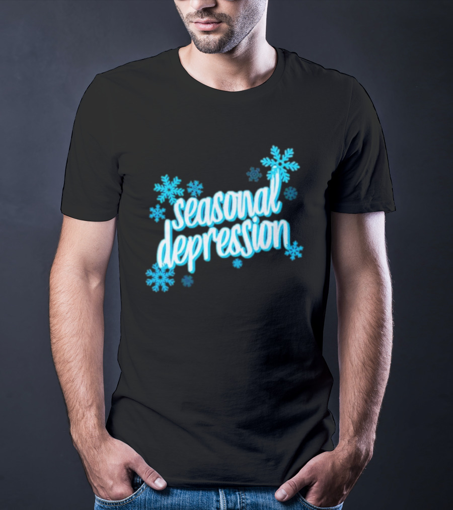 Seasonal Depression Snowflakes Winter Mood T-Shirt