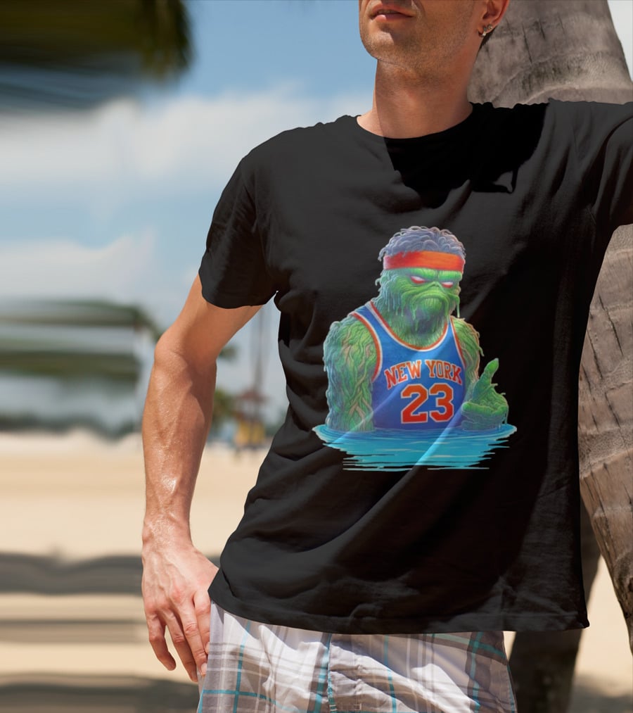 Mitchell Robinson New York Knicks Blockness Monster 23 Iconic Monster T-Shirt