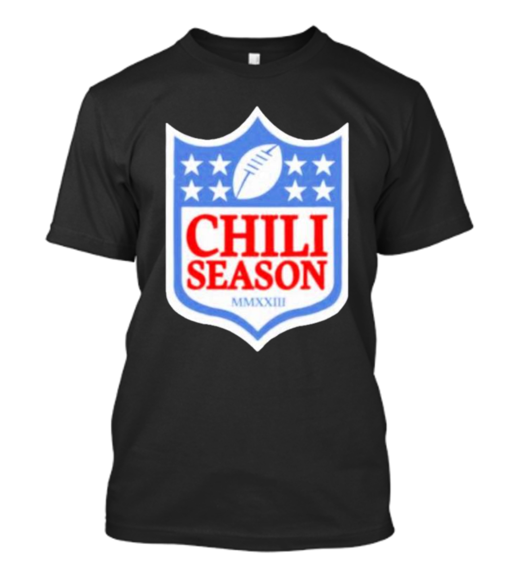 Chili Season MMXXIII Football Shield T-Shirt