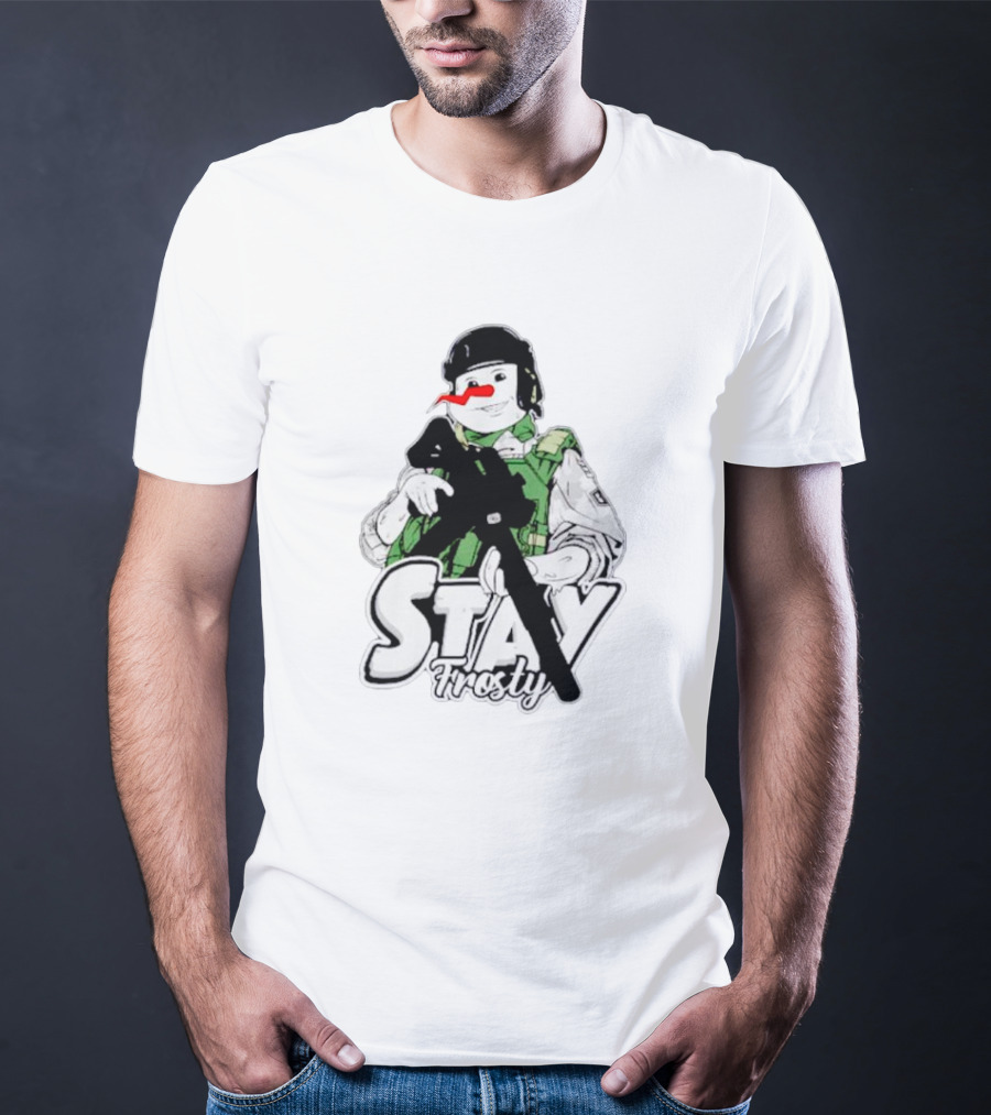 Stay Frosty Snowman Army T-Shirt