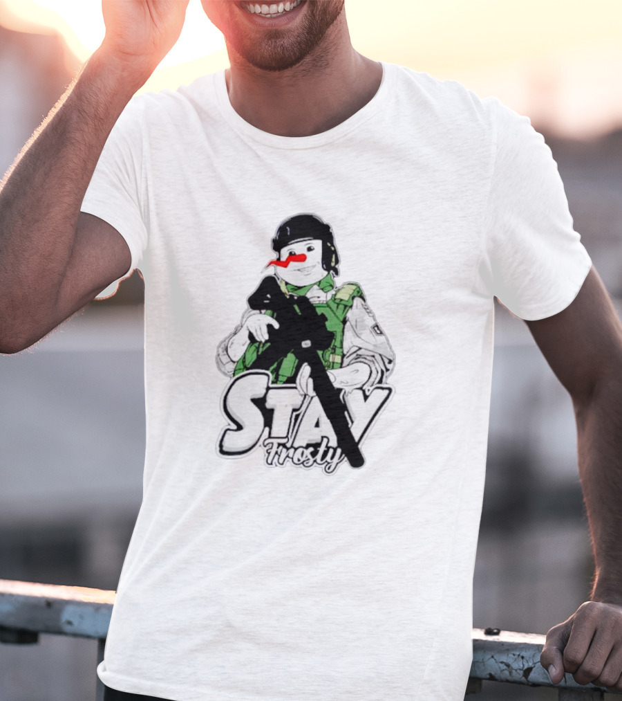 Stay Frosty Snowman Army T-Shirt