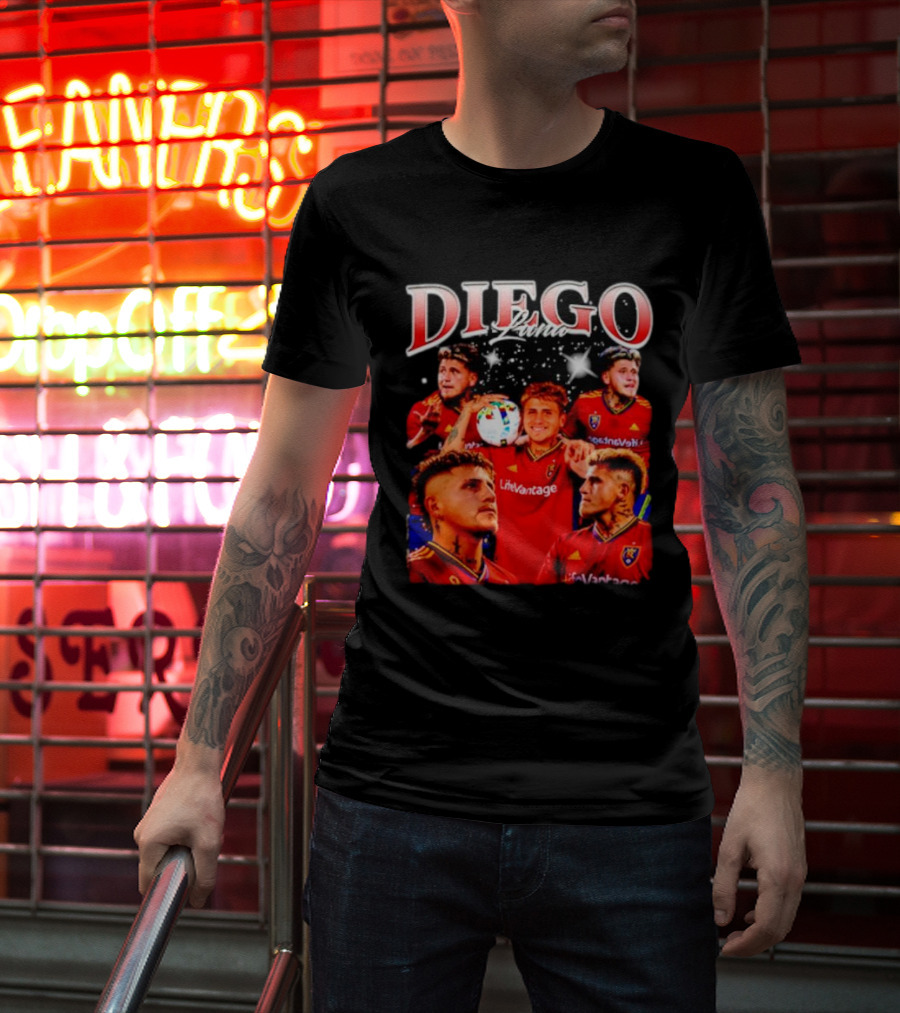 Diego Luna Real Salt Lake Soccer Star Bootleg T-Shirt