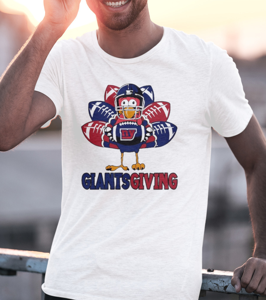 New York Giants Turkey Football Giantsgiving Thanksgiving T-Shirt