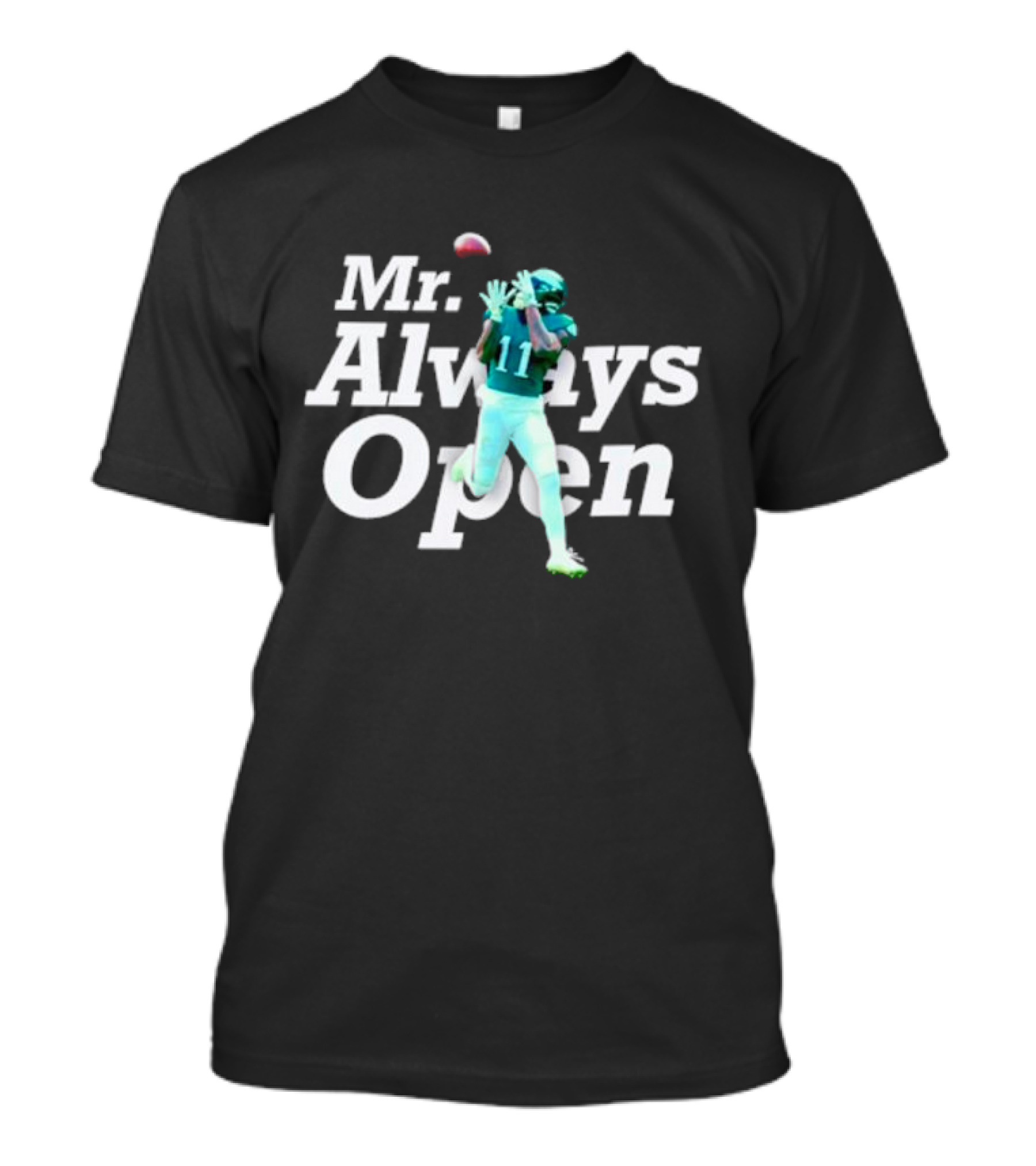 Philadelphia Eagles Mr. Always Open 11 Catching Football T-Shirt