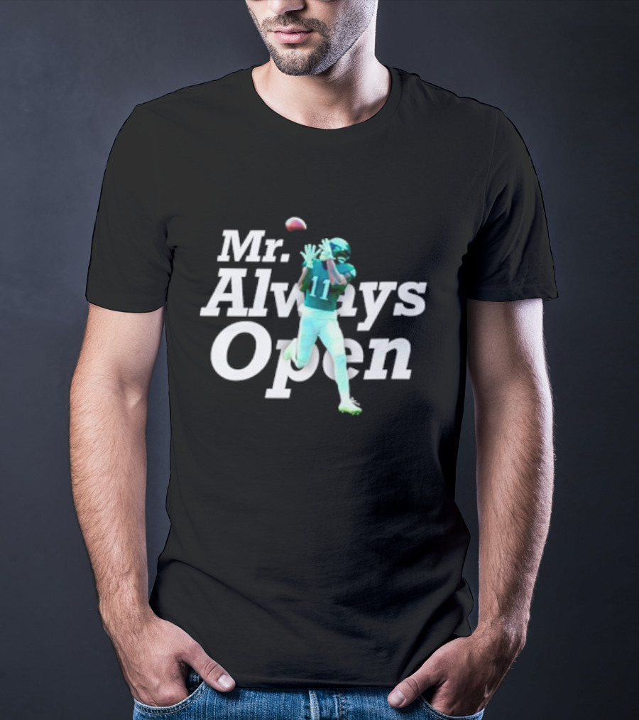 Philadelphia Eagles Mr. Always Open 11 Catching Football T-Shirt