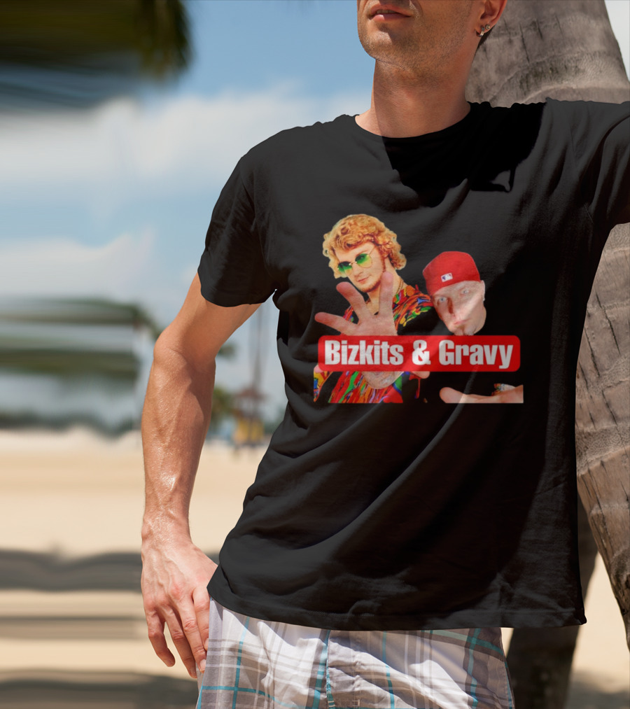 Bizkits And Gravy Funny Meme Parody With Colorful Characters T-Shirt