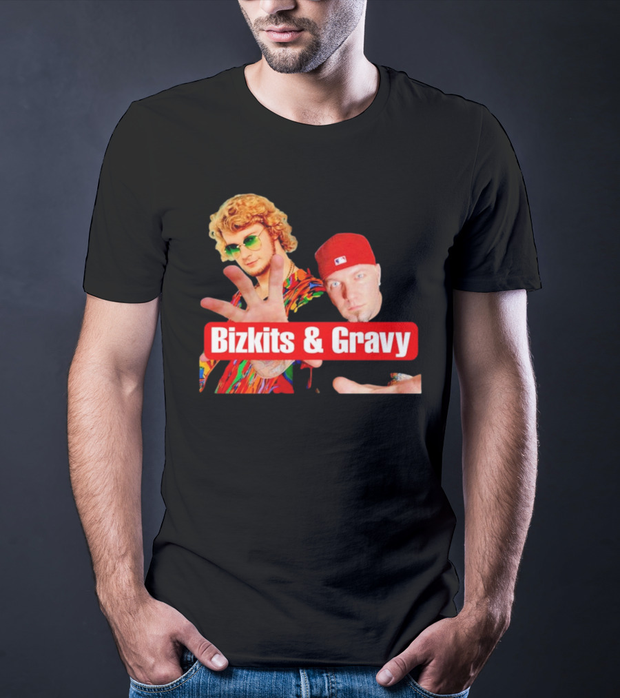 Bizkits And Gravy Funny Meme Parody With Colorful Characters T-Shirt
