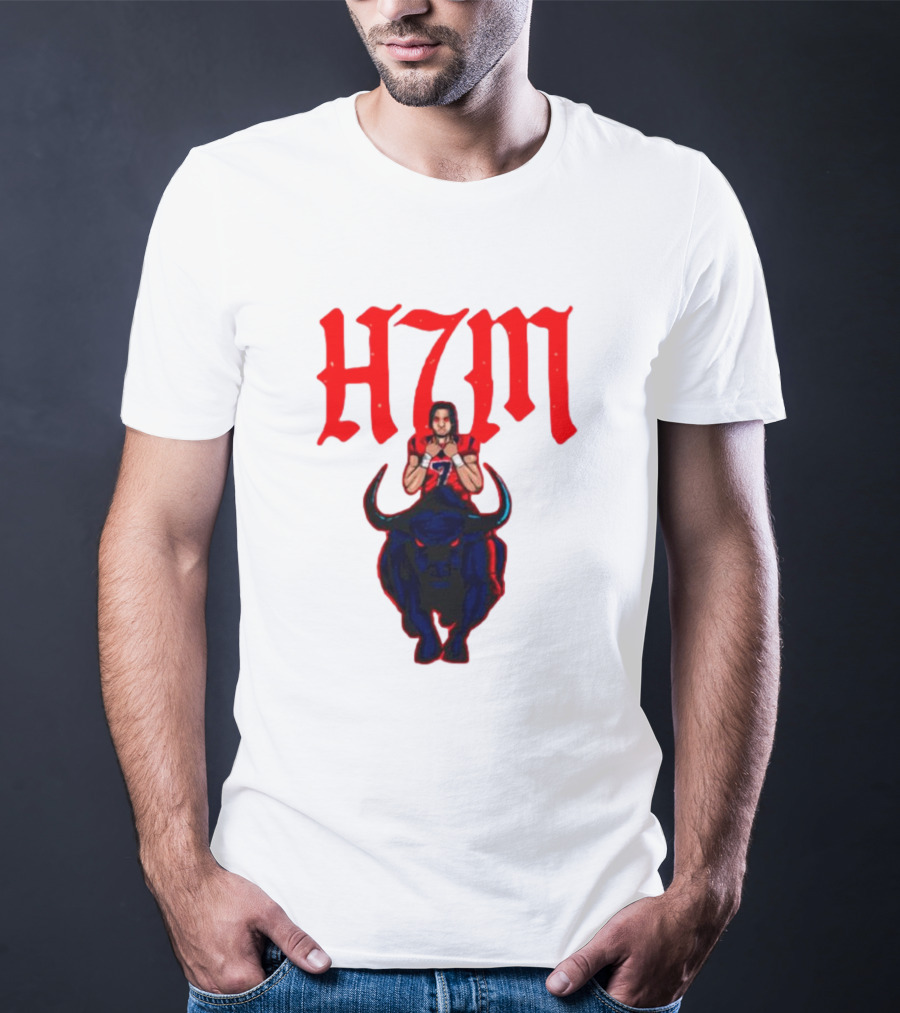 H7M CJ Stroud Houston Texans Bull T-Shirt