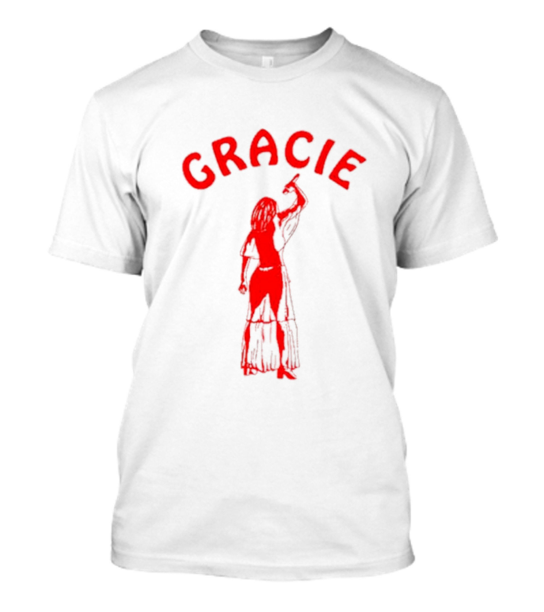 Gracie Abrams Red Silhouette Woman T-Shirt
