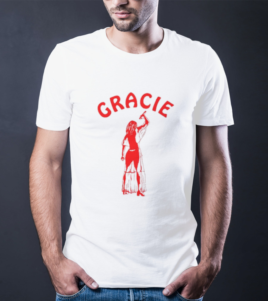 Gracie Abrams Red Silhouette Woman T-Shirt
