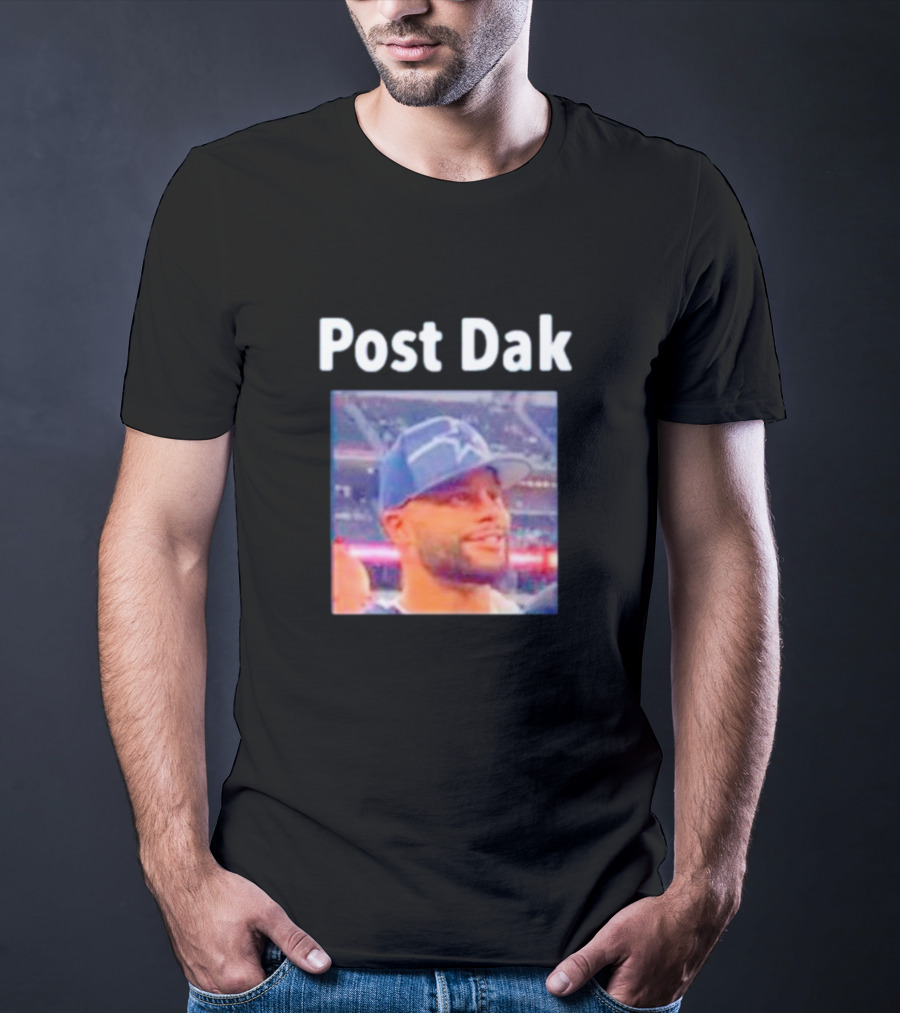 Post Dak Cowboys Star Quarterback Image T-Shirt