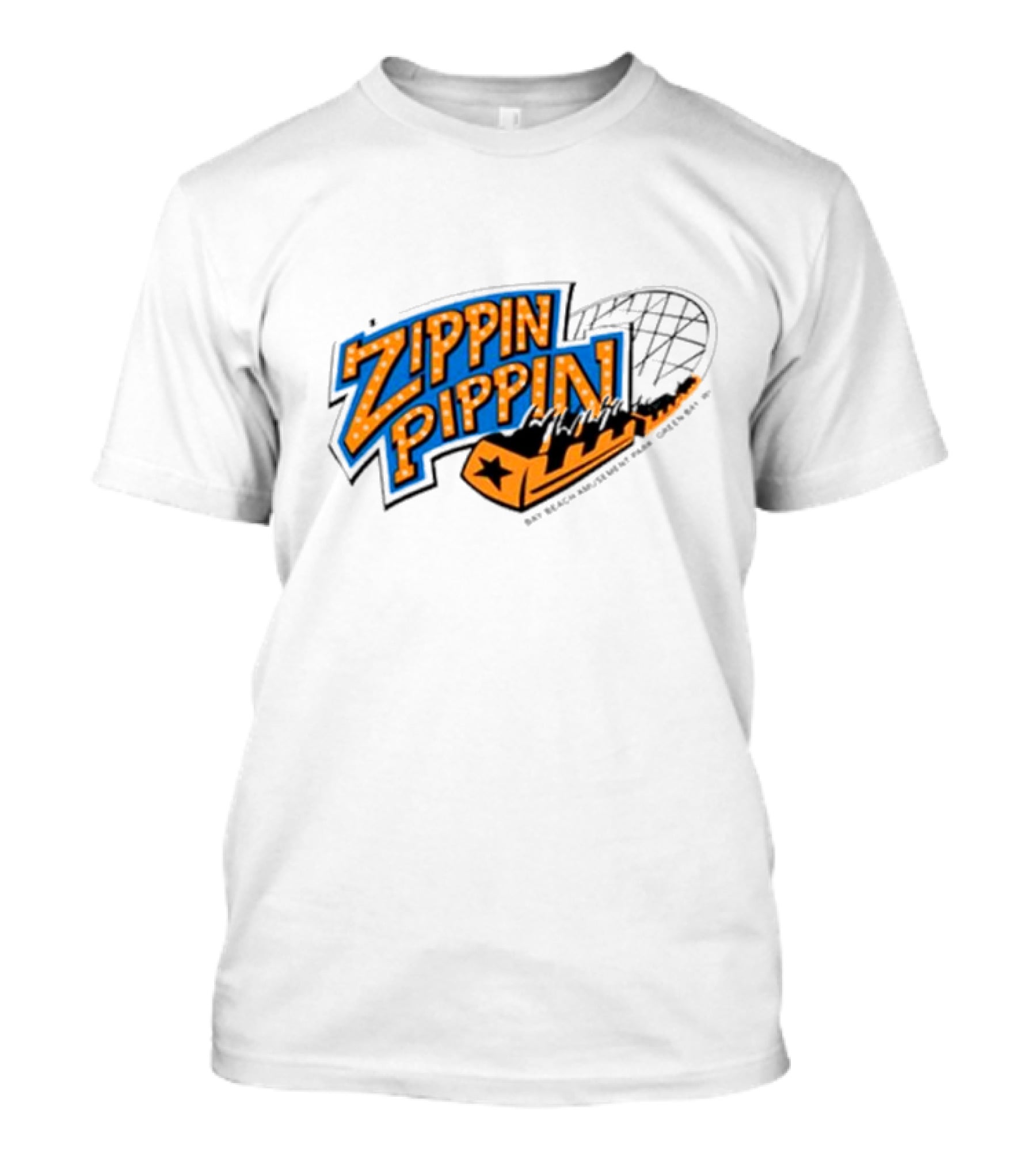 Zippin Pippin Roller Coaster Retro T-Shirt
