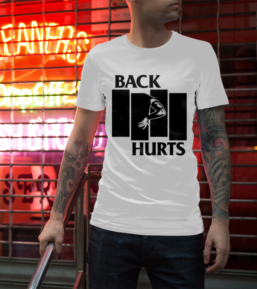 Black Flag Back Hurts T-Shirt