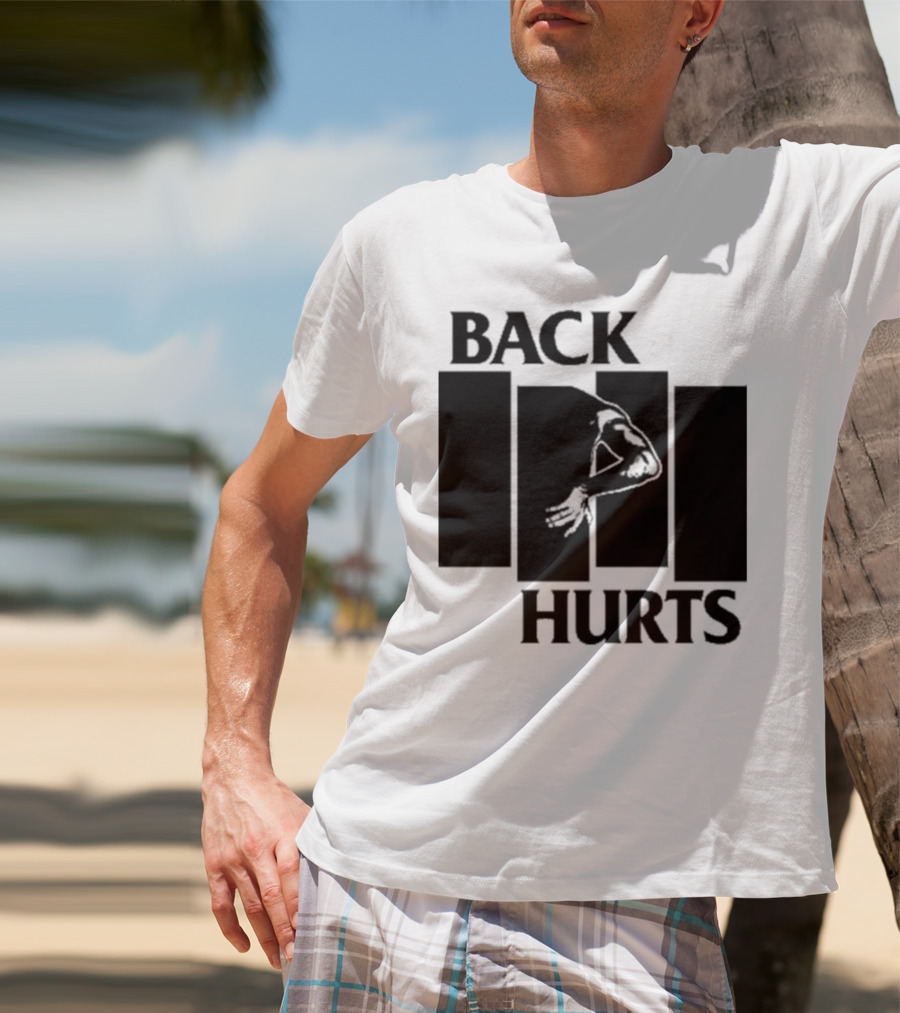 Black Flag Back Hurts T-Shirt